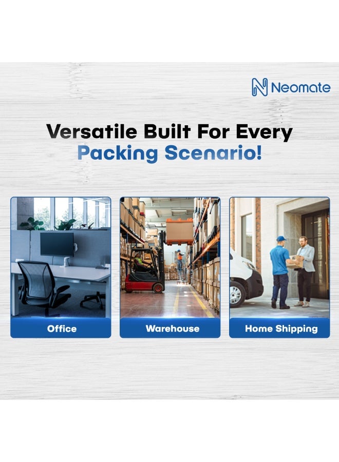 Neomate Low Noise Brown BOPP Packaging Tape | 48mm x 50m, Pack of 2 |Heavy-Duty Durable Tan Tape for Packaging, DIY - Image 5